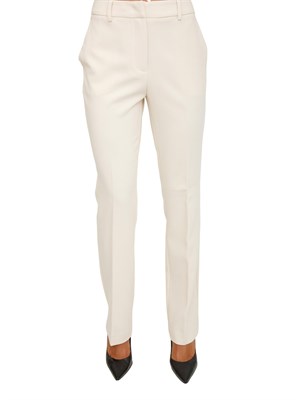 Pantalone New York Nenette in doppio crepe avorio in DONNA