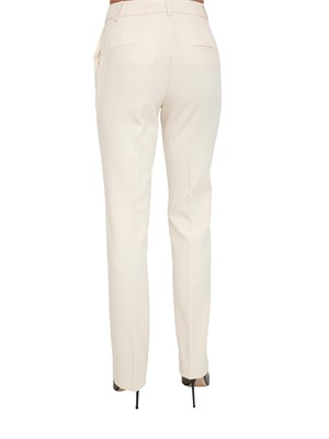 Pantalone New York Nenette in doppio crepe avorio in DONNA