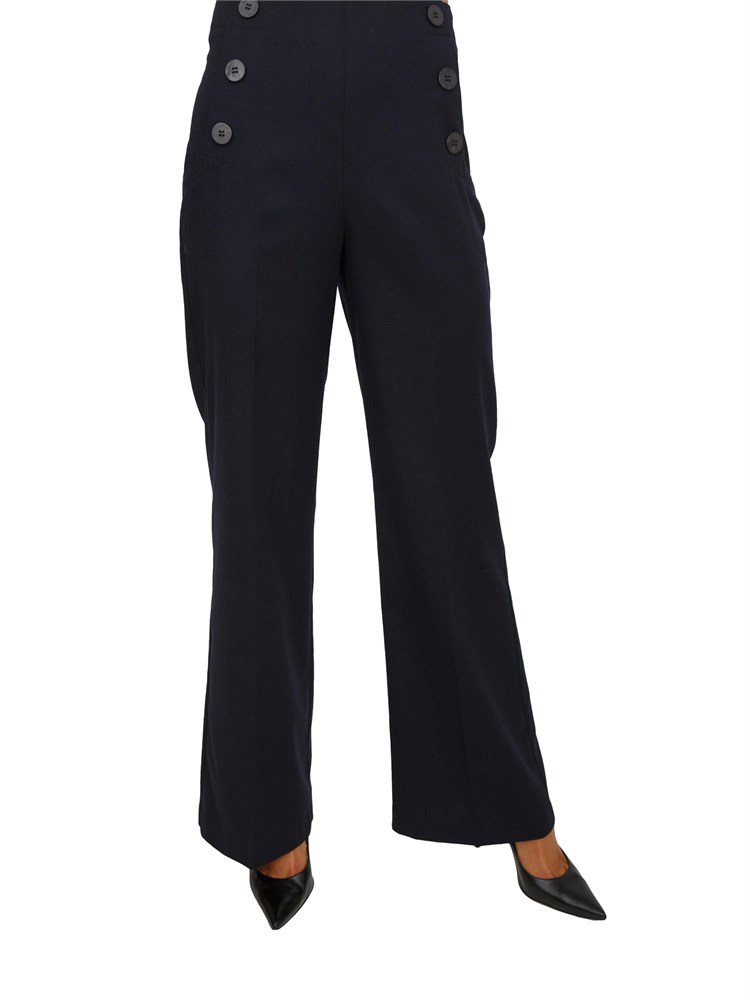 Pantalone Enta Nenette in fresco lana blu