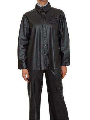 Camicia over in ecopelle nera Nenette in DONNA