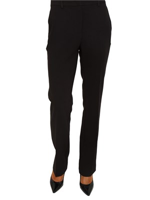 Pantalone New York Nenette in doppio crepe nero in DONNA