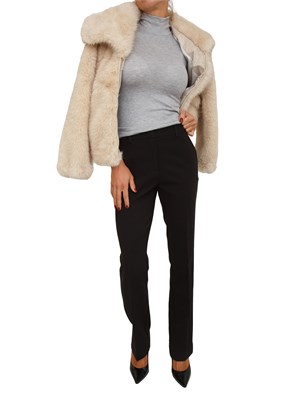 Pantalone New York Nenette in doppio crepe nero in DONNA