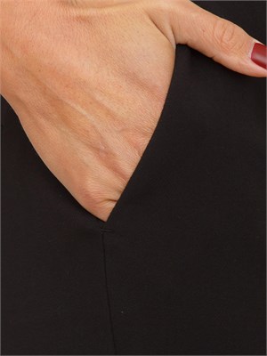 Pantalone New York Nenette in doppio crepe nero in DONNA