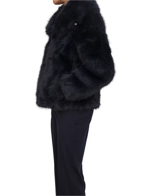 Pelliccia Nenette in ecovolpe blu in DONNA