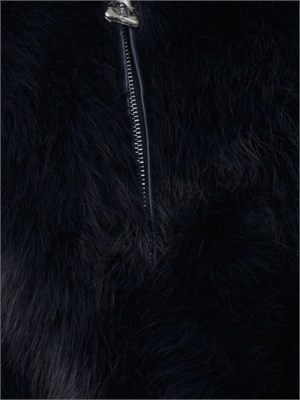 Pelliccia Nenette in ecovolpe blu in DONNA