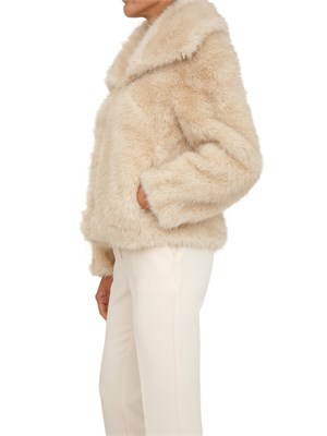 Pelliccia Nenette in ecovolpe beige in DONNA