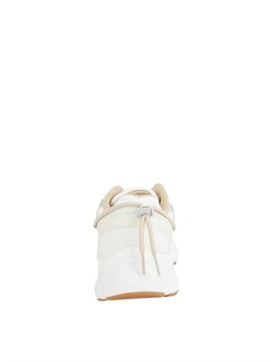 Sneaker Emme Marella in tessuto rete e spalmato avorio in DONNA