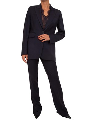 Giacca monopetto Liu Jo in misto viscosa blu con strass all over in DONNA