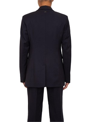 Giacca monopetto Liu Jo in misto viscosa blu con strass all over in DONNA