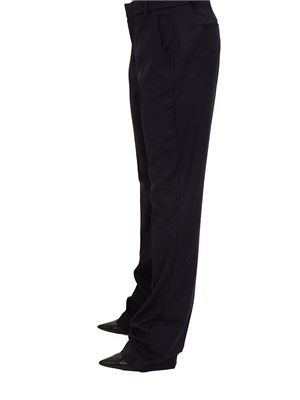 Pantaloni Liu Jo donna in misto viscosa blu con strass all over in DONNA