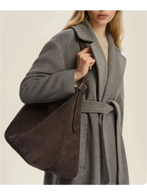 Borsa Adelio Emme Marella in jersey spalmato grigio in DONNA