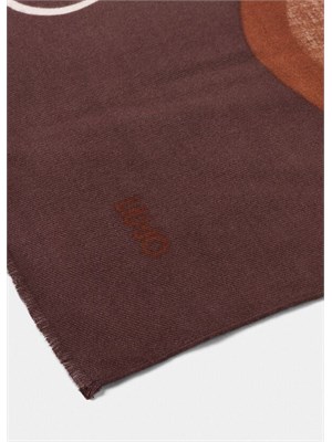 Stola Liu Jo donna in viscosa beige stampa fantasia in DONNA