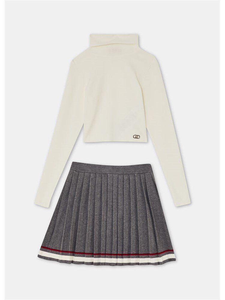 Completo Liu-jo da bambina in maglia di misto viscosa