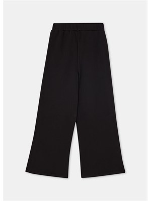 Pantaloni Liu-jo bambina nero in felpa di cotone in BAMBINO