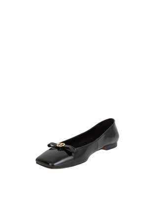 Ballerine Twinset in vernice nera con logo in DONNA