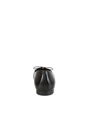 Ballerine Twinset in vernice nera con logo in DONNA