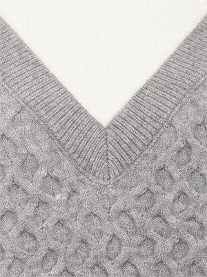 Maglia donna Fracomina in misto viscosa bianca e grigia in DONNA