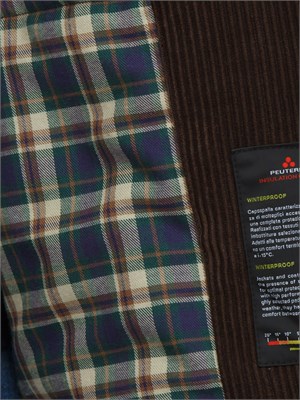 Giubbino uomo Peuterey in drill di lana verde in UOMO