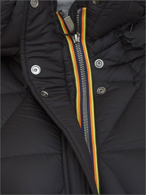 Piumino lungo donna Ruenne K-Way in tessuto idrorepellente nero in DONNA