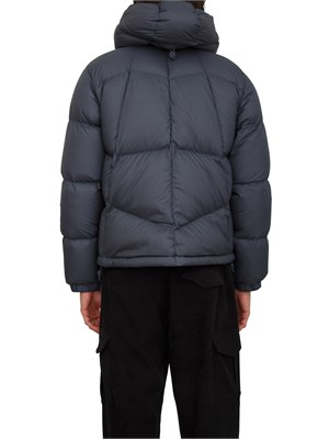 Giubbino uomo K-Way con cappuccio in tessuto tecnico blu in UOMO