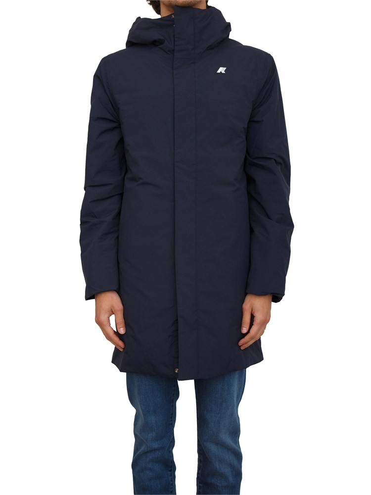 Giubbino uomo Thomas K-Way in nylon ottoman blu