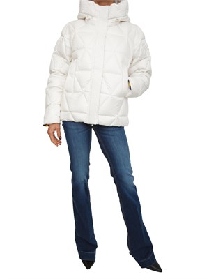 Piumino Lethille K-Way imbottito in tessuto bianco in DONNA