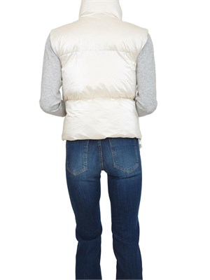Gilet imbottito donna Thille K-Way in tessuto luminoso bianco in DONNA