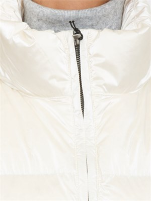 Gilet imbottito donna Thille K-Way in tessuto luminoso bianco in DONNA