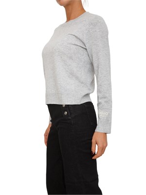 Maglia Liu Jo donna in misto cashmere e lana grigia in DONNA