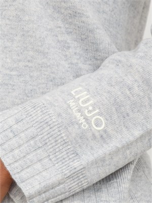 Maglia Liu Jo donna in misto cashmere e lana grigia in DONNA