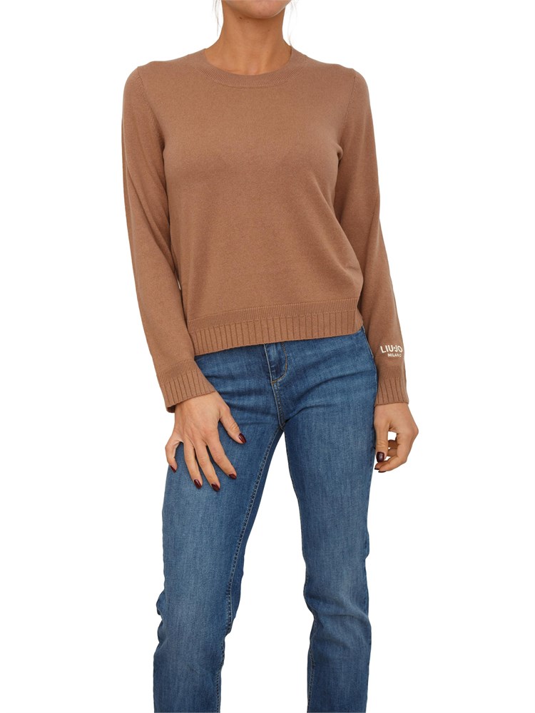 Maglia Liu Jo donna in misto cashmere e lana cammello