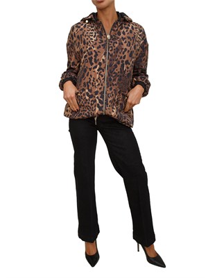 Giubbino Liu Jo donna in nylon stampa animalier in DONNA