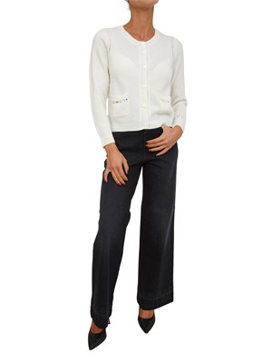 Cardigan avorio donna Ciao Nenette in misto cashmere e lana in DONNA