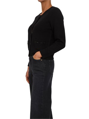 Cardigan nero donna Ciao Nenette in misto cashmere e lana in DONNA