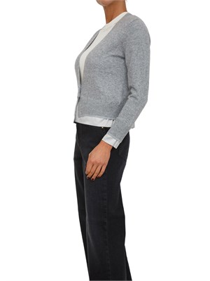 Cardigan donna Cile Nenette in misto cashmere grigio in DONNA