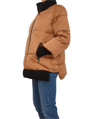 Piumino corto donna Nenette in tessuto lucido marrone in DONNA