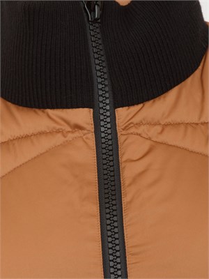 Piumino corto donna Nenette in tessuto lucido marrone in DONNA