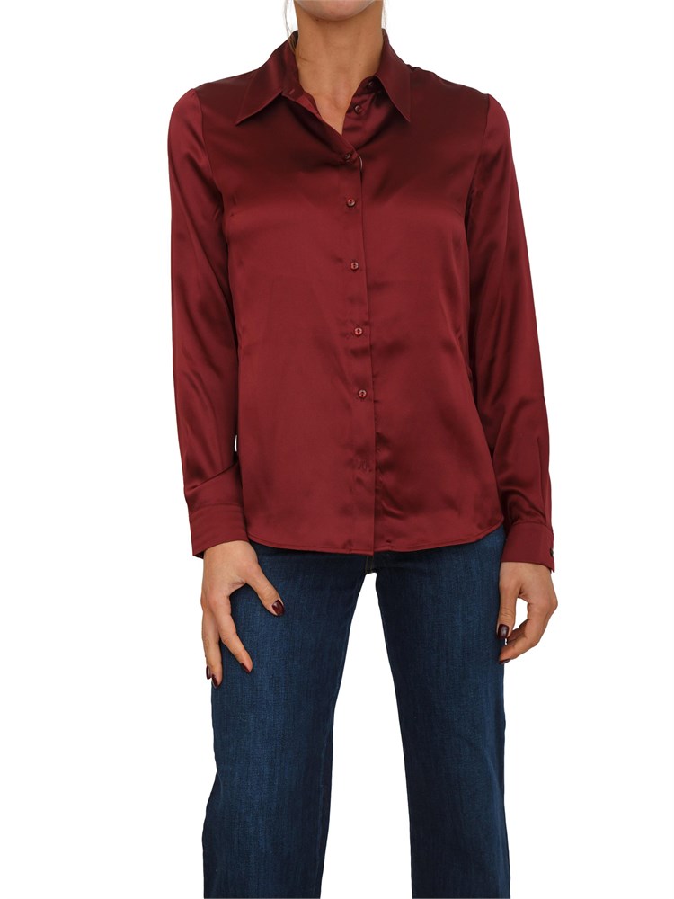 Camicia Faustina Nenette in seta bordeaux