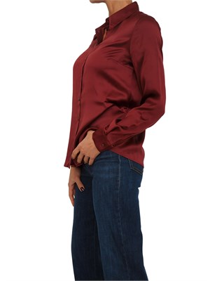 Camicia Faustina Nenette in seta bordeaux in DONNA