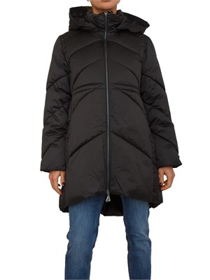 Piumino lungo donna Nenette in tessuto lucido nero in DONNA