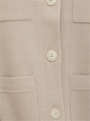 Giacca monopetto Cali Nenette in misto lana taupe in DONNA