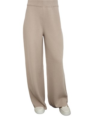 Pantalone donna Yost Nenette in maglia punto stoffa taupe in DONNA