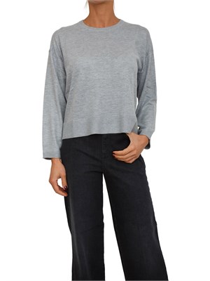 Maglia grigia Morale Nenette in misto lana con strass in DONNA