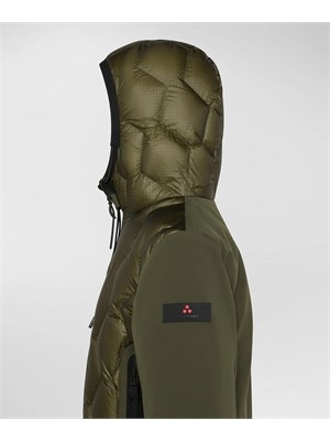 Bomber Peuterey verde in ripstop con trapunta rombi in BAMBINO