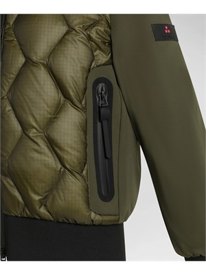 Bomber Peuterey verde in ripstop con trapunta rombi in BAMBINO