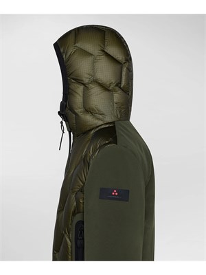 Bomber Peuterey verde in ripstop con trapunta rombi in BAMBINO