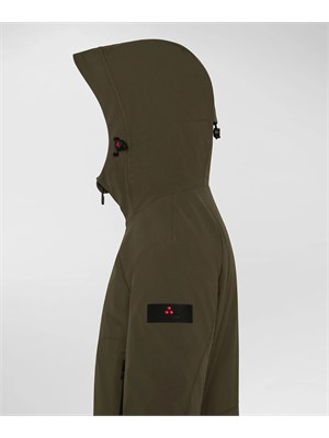 Giacca sportiva con cappuccio Peuterey verde in BAMBINO