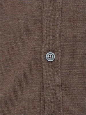 Cardigan uomo Aiace Galassi in lana marrone in UOMO