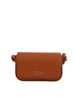 Mini bag Emporio Armani in ecopelle martellata cuoio in DONNA