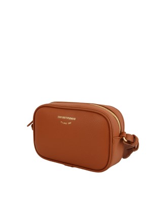 Borsa a tracolla Emporio Armani in ecopelle martellata cuoio in DONNA